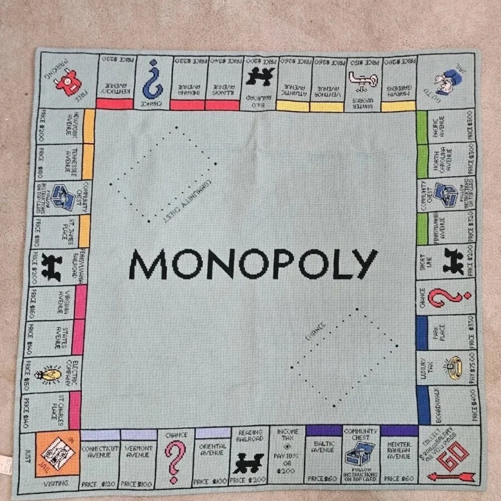 vintage Monopoly Game Board.very rare this was 350.00 in 1970 Neiman Marcus